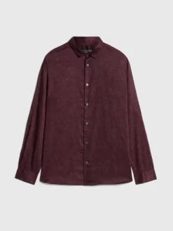 Tops>John Varvatos ROSS SHIRT MAUVEWOOD