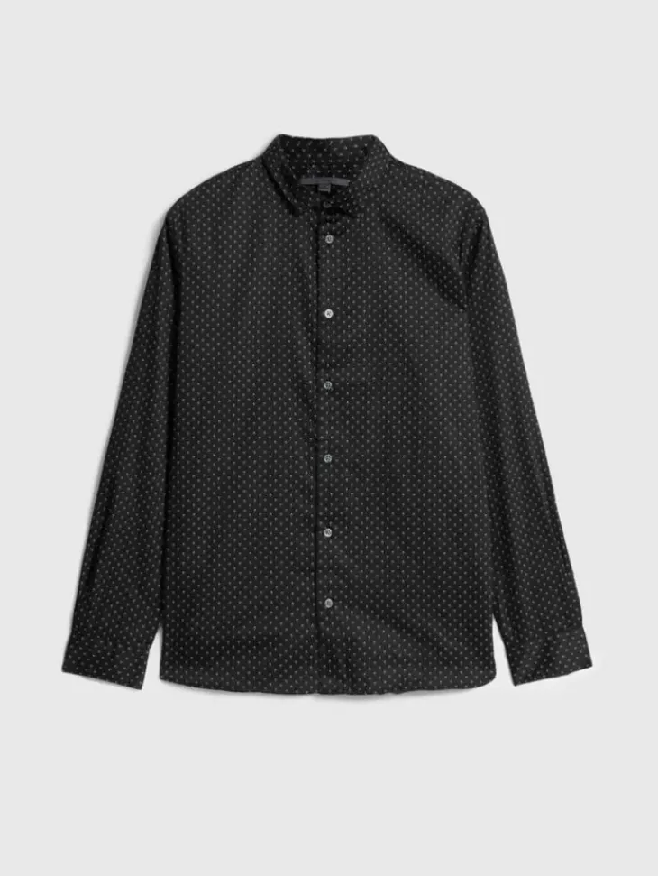 Tops>John Varvatos ROSS SHIRT BLACK