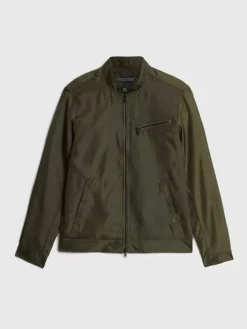 Tops>John Varvatos RYAN RACER JACKET OLIVE