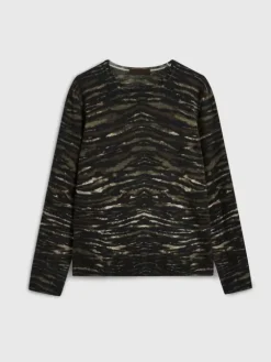 Tops>John Varvatos SABRADO CREWNECK SWEATER CHOCOLATE