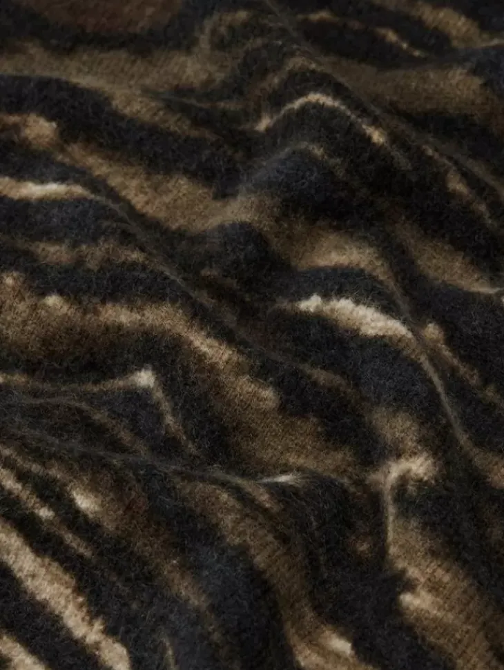 Tops>John Varvatos SABRADO CREWNECK SWEATER CHOCOLATE