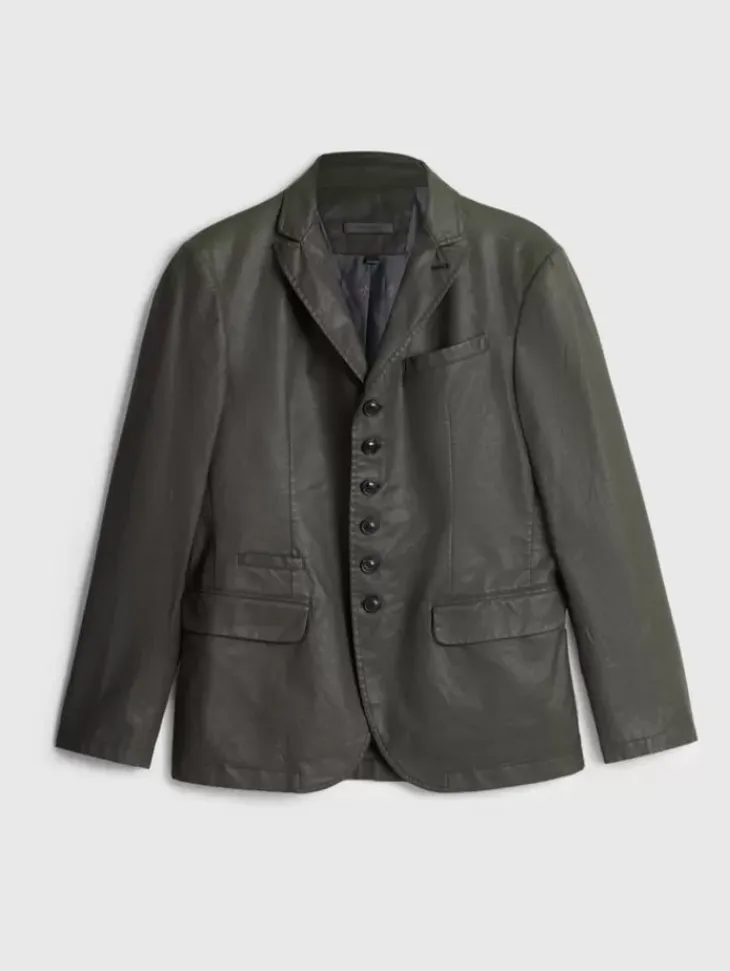 Leather & Outerwear|Tops>John Varvatos SETON JACKET DEEPOLIVE