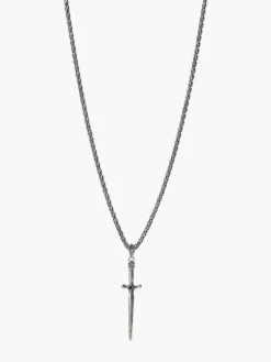 Jewelry>John Varvatos DAGGER NECKLACE SILVER