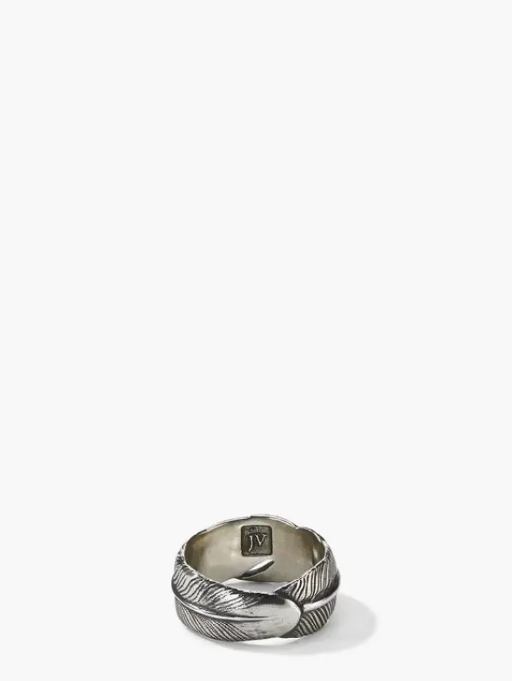 Jewelry>John Varvatos FEATHER RING SILVER