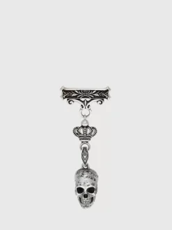 Jewelry>John Varvatos SKULL PIN NOCOLOR