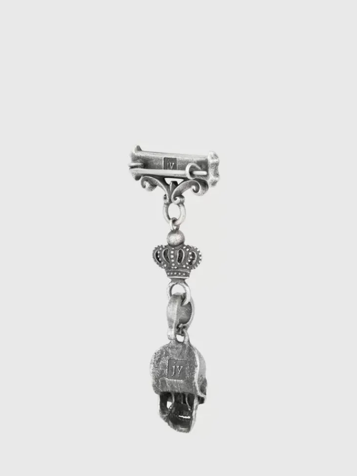 Jewelry>John Varvatos SKULL PIN NOCOLOR
