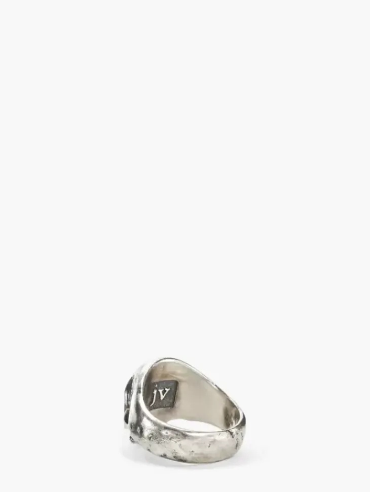 Jewelry>John Varvatos SKULL RING SILVER
