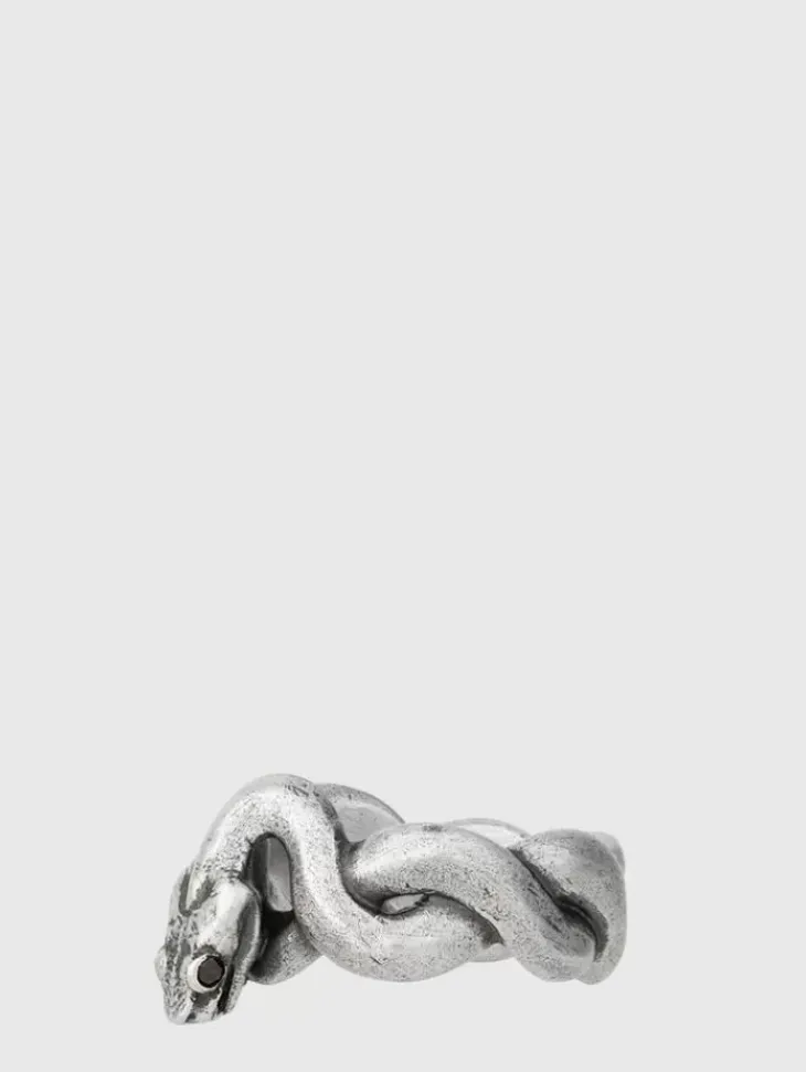 Jewelry>John Varvatos SNAKE BAND RING NOCOLOR