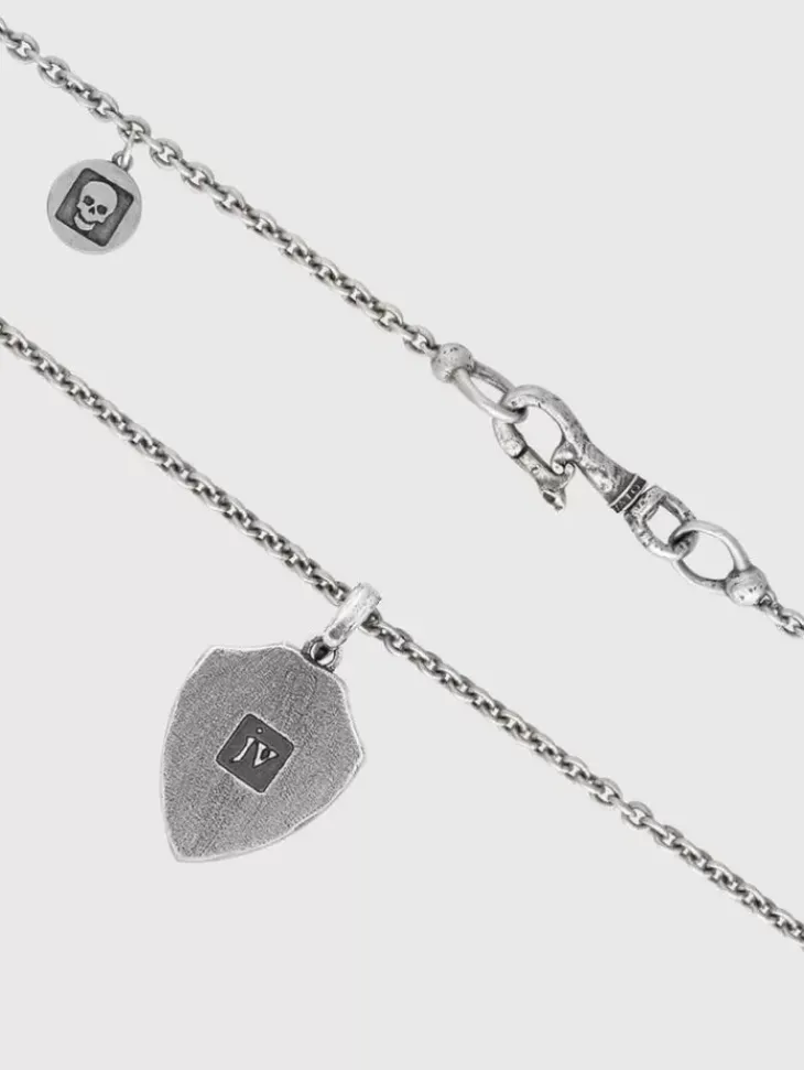 Jewelry>John Varvatos SNAKE SHIELD NECKLACE NOCOLOR