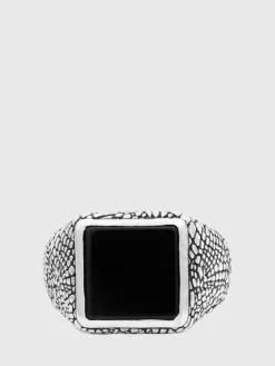 Jewelry>John Varvatos SNAKESKIN SIGNET STATEMENT RING NOCOLOR