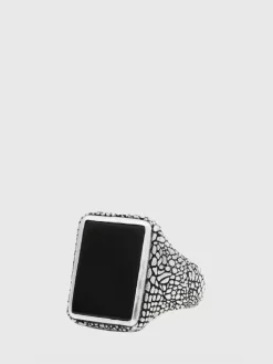 Jewelry>John Varvatos SNAKESKIN SIGNET STATEMENT RING NOCOLOR