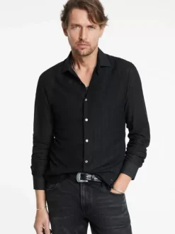 Shirts>John Varvatos STELLA DRESS SHIRT BLACK