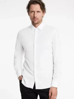 Shirts>John Varvatos STELLA DRESS SHIRT WHITE