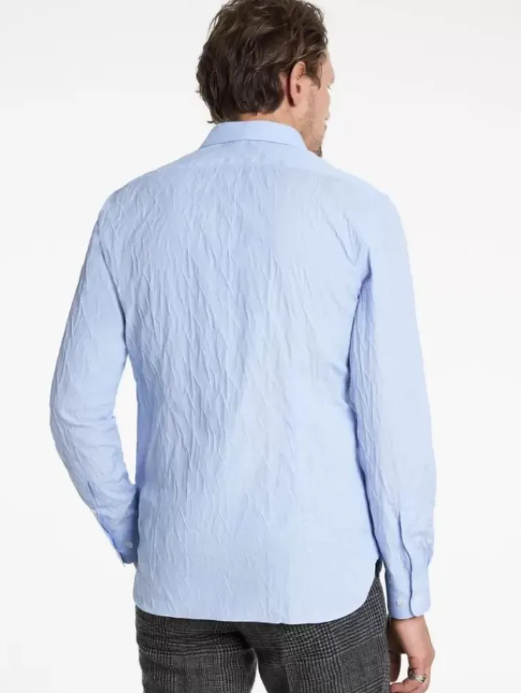 Shirts>John Varvatos STELLA DRESS SHIRT RIVERBLUE