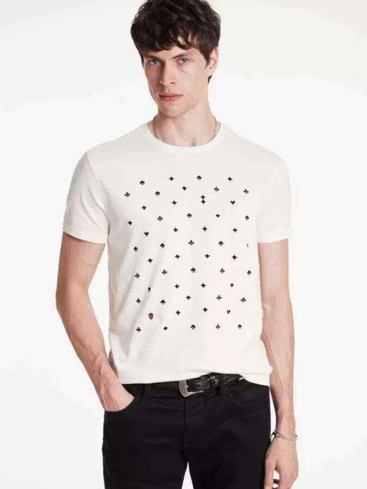 Graphic Tees>John Varvatos SUITS TEE SALT
