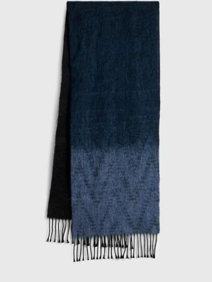 Scarves & Ties>John Varvatos TAPE YARN SCARF INK