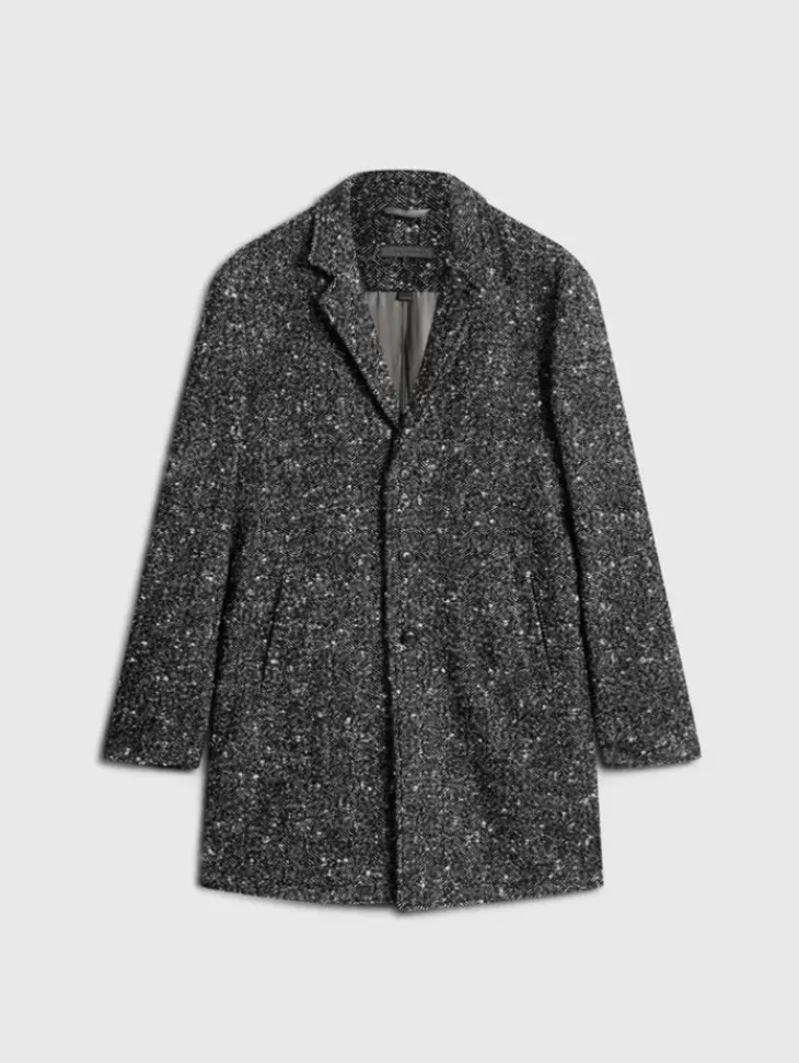 Coats And Jackets>John Varvatos TEMPLETON TOP COAT CHARCOALGREY