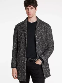 Coats And Jackets>John Varvatos TEMPLETON TOP COAT CHARCOALGREY
