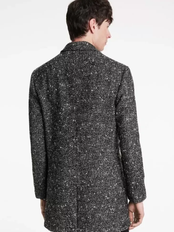 Coats And Jackets>John Varvatos TEMPLETON TOP COAT CHARCOALGREY
