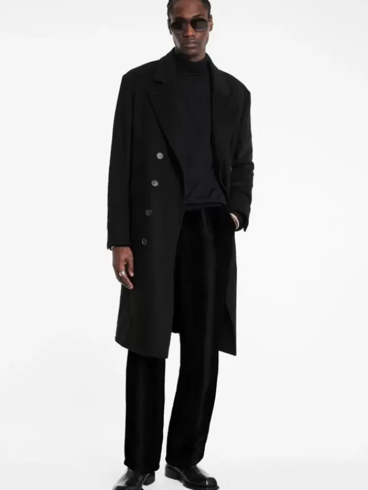 Coats And Jackets>John Varvatos TERRY COAT BLACK