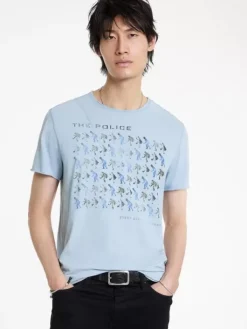 Graphic Tees>John Varvatos THE POLICE BAND TEE CEMENTWHT
