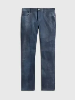 Pants|Jeans>John Varvatos THE ROCKER LEATHER JEANS INK