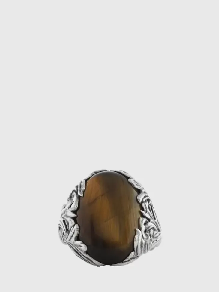 Jewelry>John Varvatos TIGERS EYE RING NOCOLOR