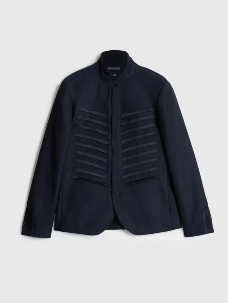 Leather & Outerwear|Tops>John Varvatos TILDEN JACKET BLUEBLACK