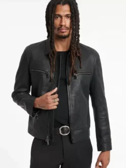 Leather & Outerwear|Tops>John Varvatos TILDEN JACKET CARBONGREY