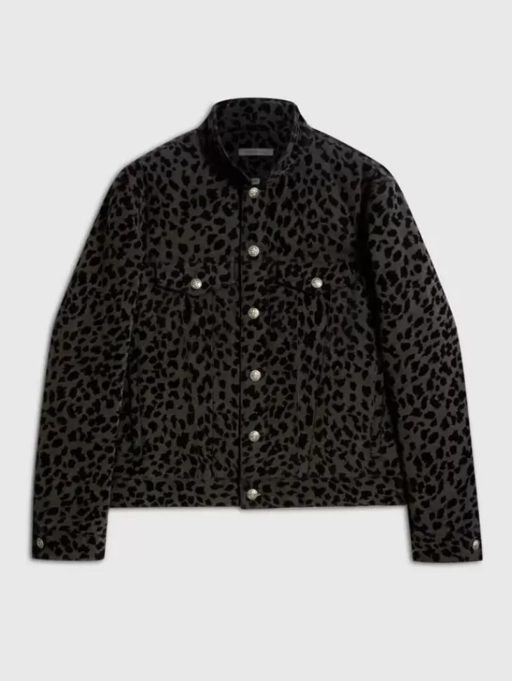 Coats And Jackets>John Varvatos TOBI TRUCKER BLACK