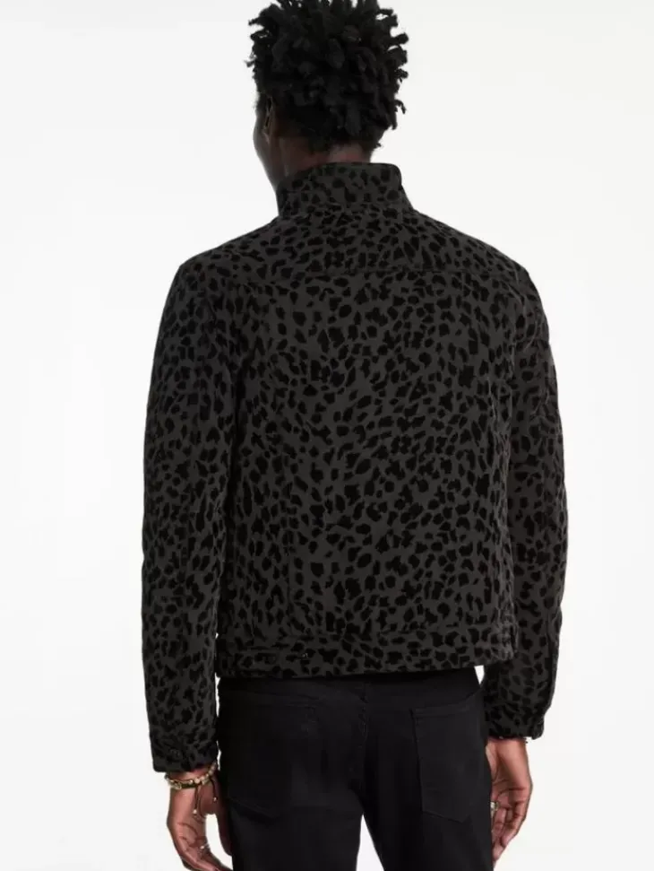 Coats And Jackets>John Varvatos TOBI TRUCKER BLACK