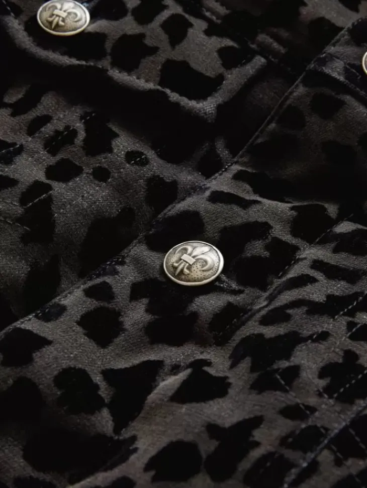 Coats And Jackets>John Varvatos TOBI TRUCKER BLACK