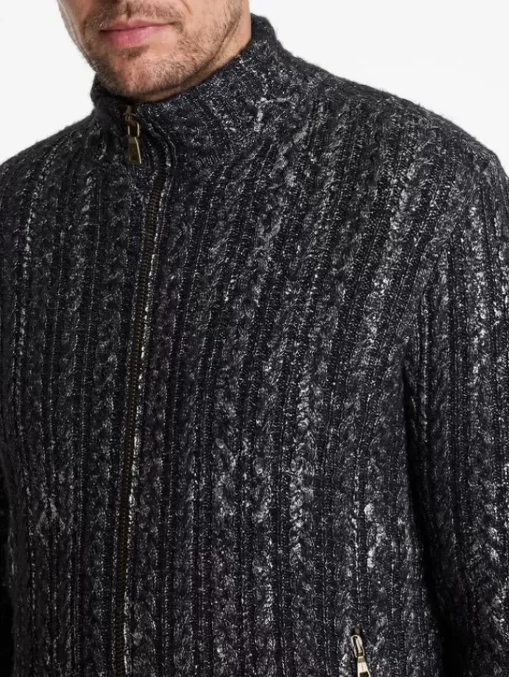 Sweaters>John Varvatos TRAMONTI JACKET BLACK