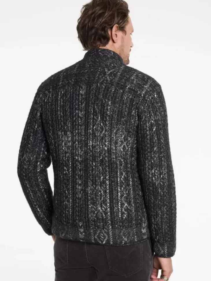 Sweaters>John Varvatos TRAMONTI JACKET BLACK