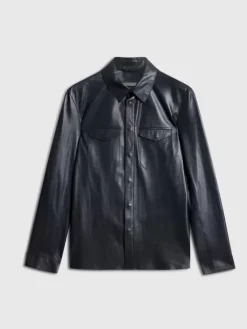 Coats And Jackets|Leather Jackets>John Varvatos TRAVIS SHIRT JACKET DARKBLUE