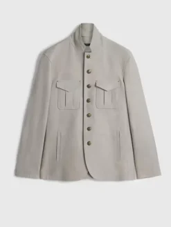 Leather & Outerwear|Tops>John Varvatos TRIVIA JACKET GREYSKY