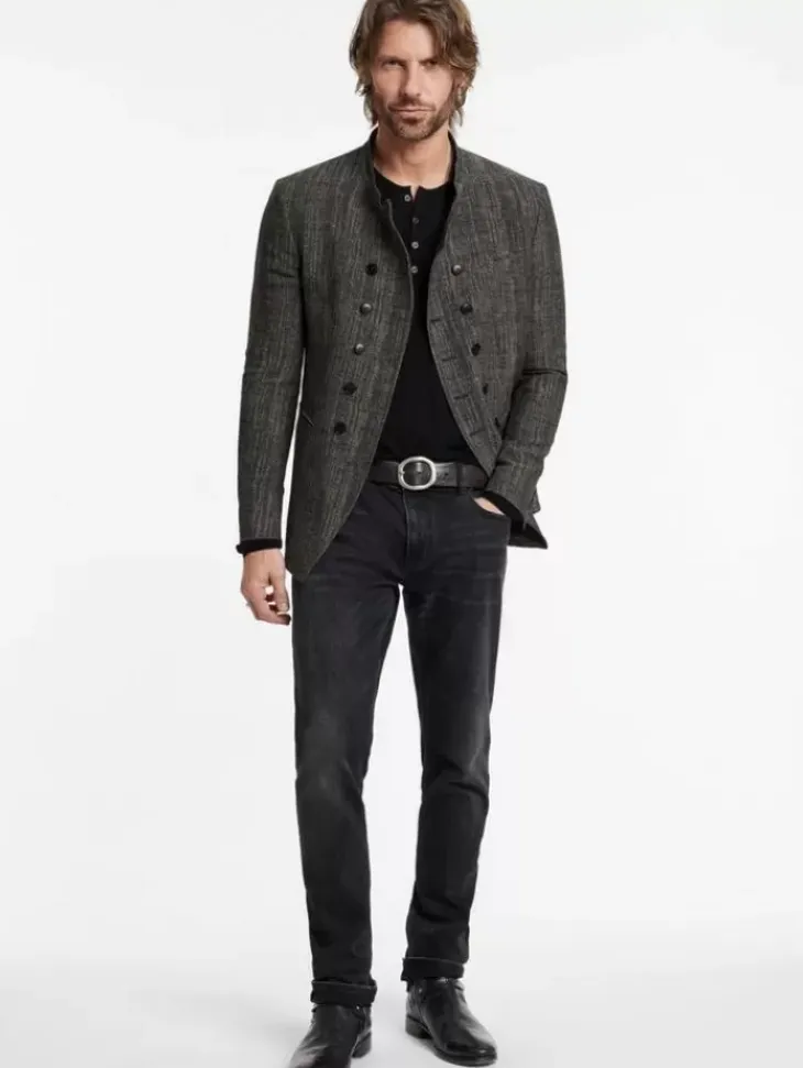 Leather & Outerwear|Tops>John Varvatos UPSON JACKET DRILLOLIVE
