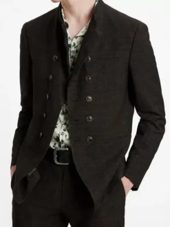 Leather & Outerwear|Tops>John Varvatos UPSON JACKET BROWN
