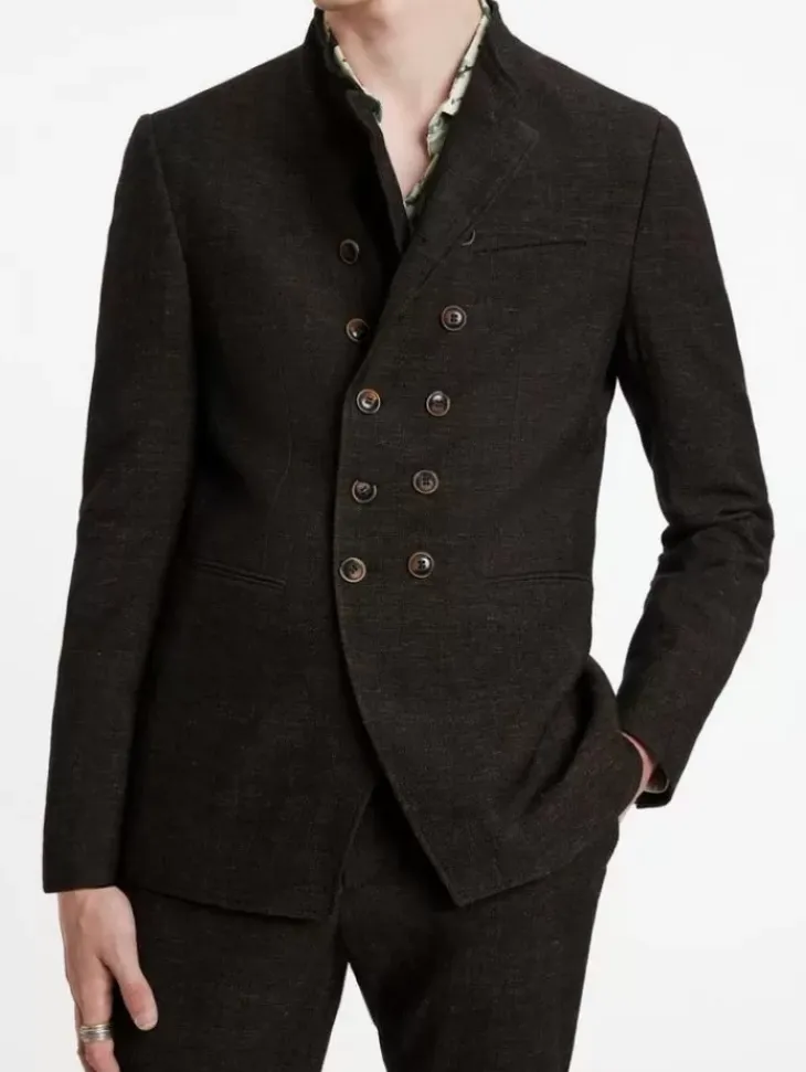 Leather & Outerwear|Tops>John Varvatos UPSON JACKET BROWN