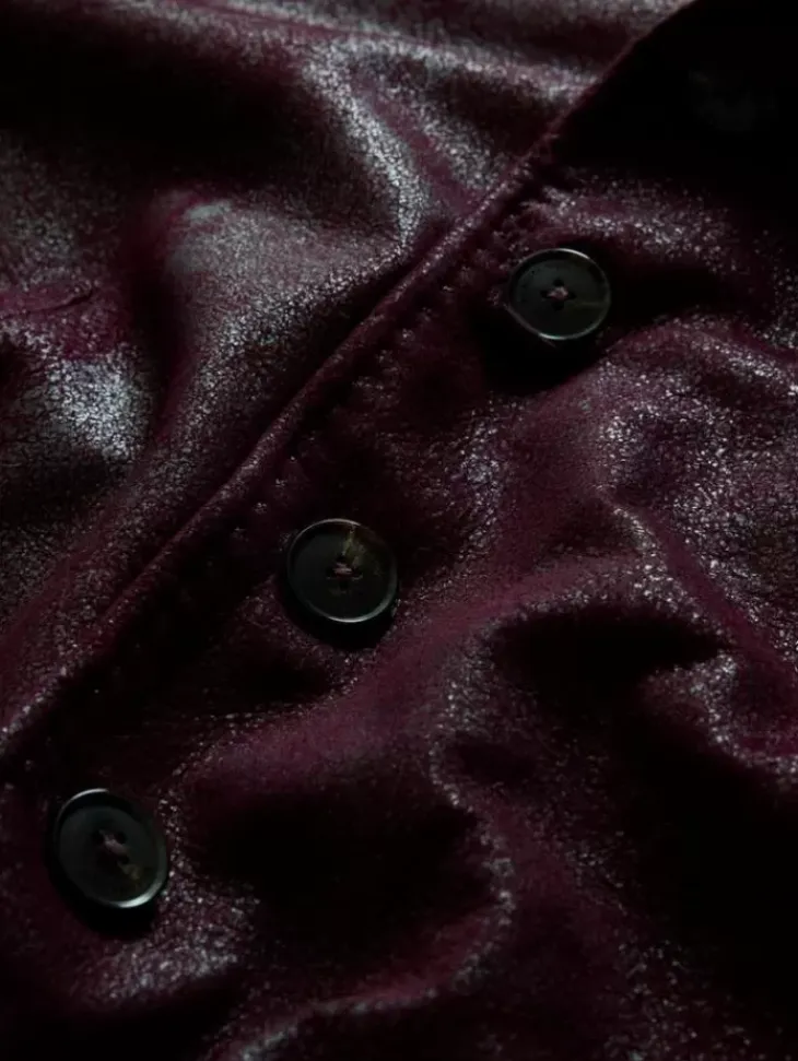 Coats And Jackets|Leather Jackets>John Varvatos VARICK JACKET DARKPLUM