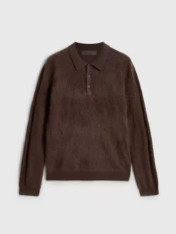 Polos|Sweaters>John Varvatos VERONA POLO CHOCOLATE