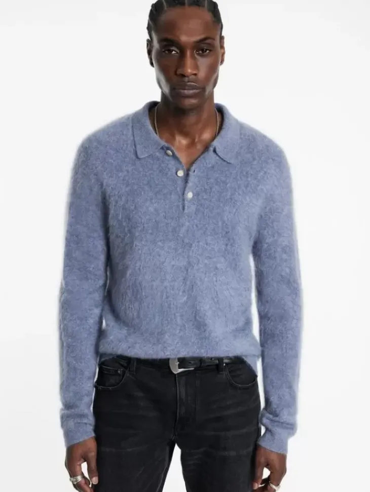 Polos|Sweaters>John Varvatos VERONA POLO ATLANTIC