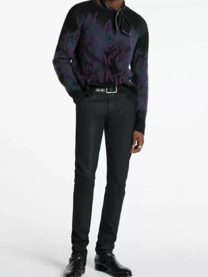 Tops>John Varvatos VINHETA CREWNECK SWEATER BLACK