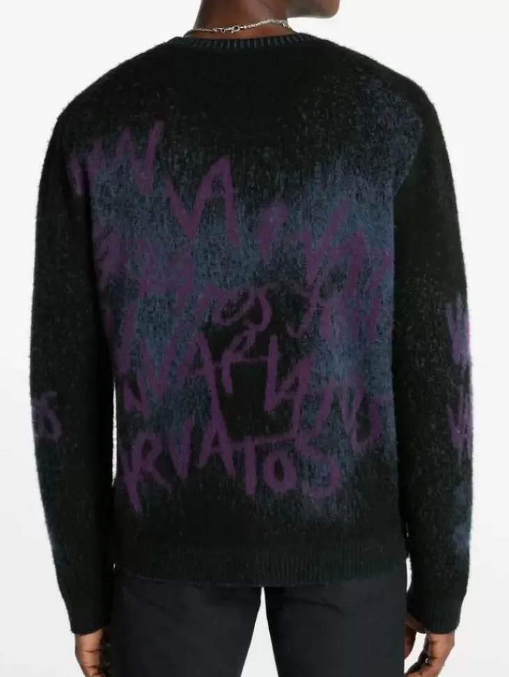 Tops>John Varvatos VINHETA CREWNECK SWEATER BLACK