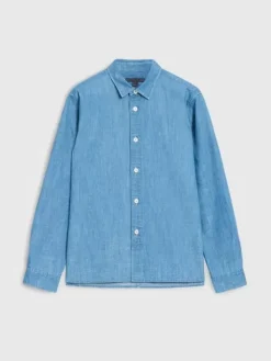 Tops>John Varvatos VINTON SHIRT DUSTEDBLUE