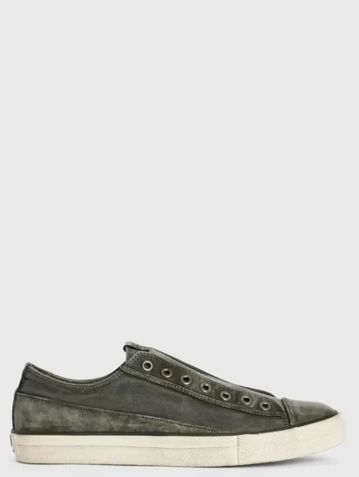 Sneakers>John Varvatos VULC LACELESS LOW TOP - CANVAS BLACK