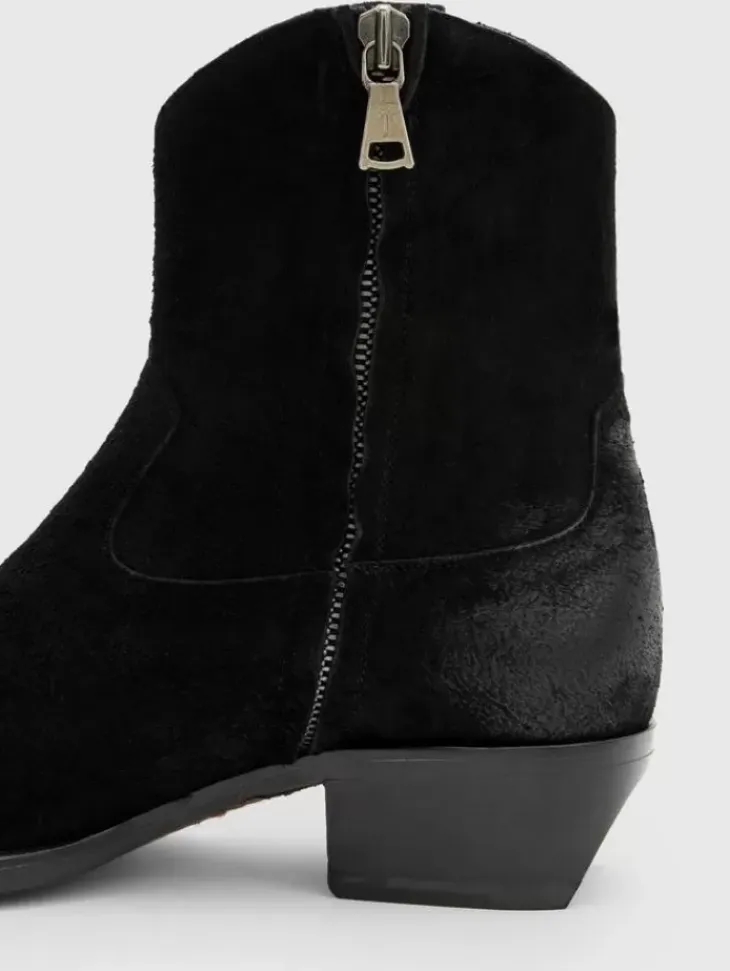 Boots|Leather Boots>John Varvatos WALKER TIPPED WESTERN BOOT BLACK