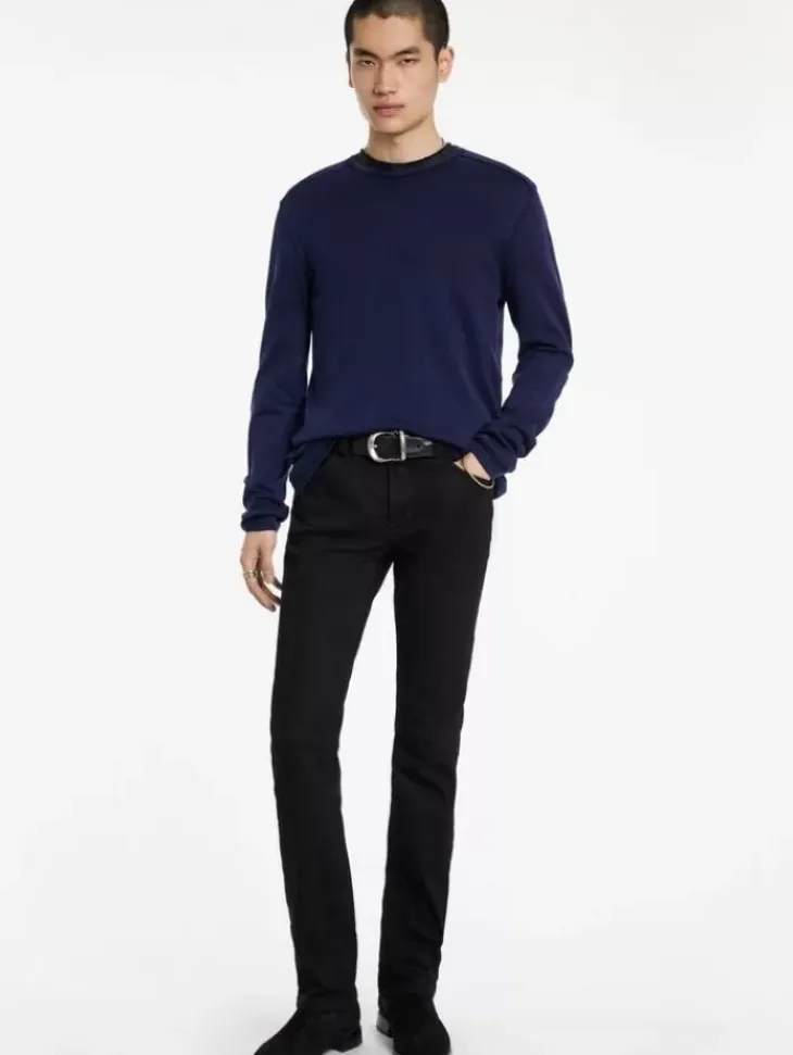 Sweaters>John Varvatos WALTER CREW NECK SWEATER DEEPBLUE