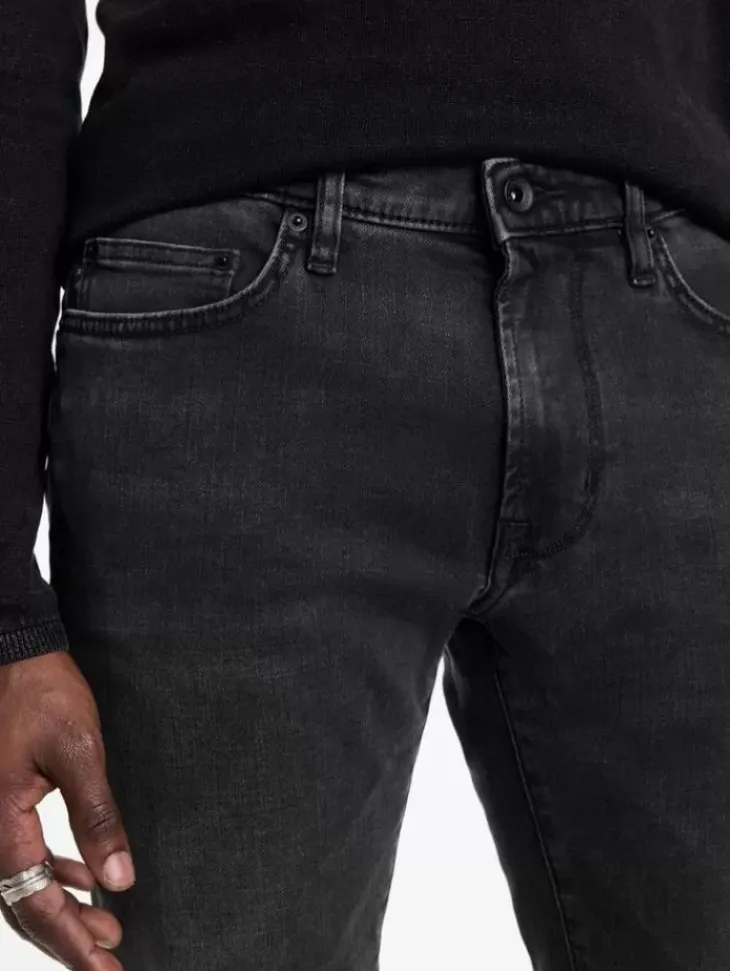 Jeans & Pants>John Varvatos WIGHT ROCK N ROLLA WASH JEAN CARBON