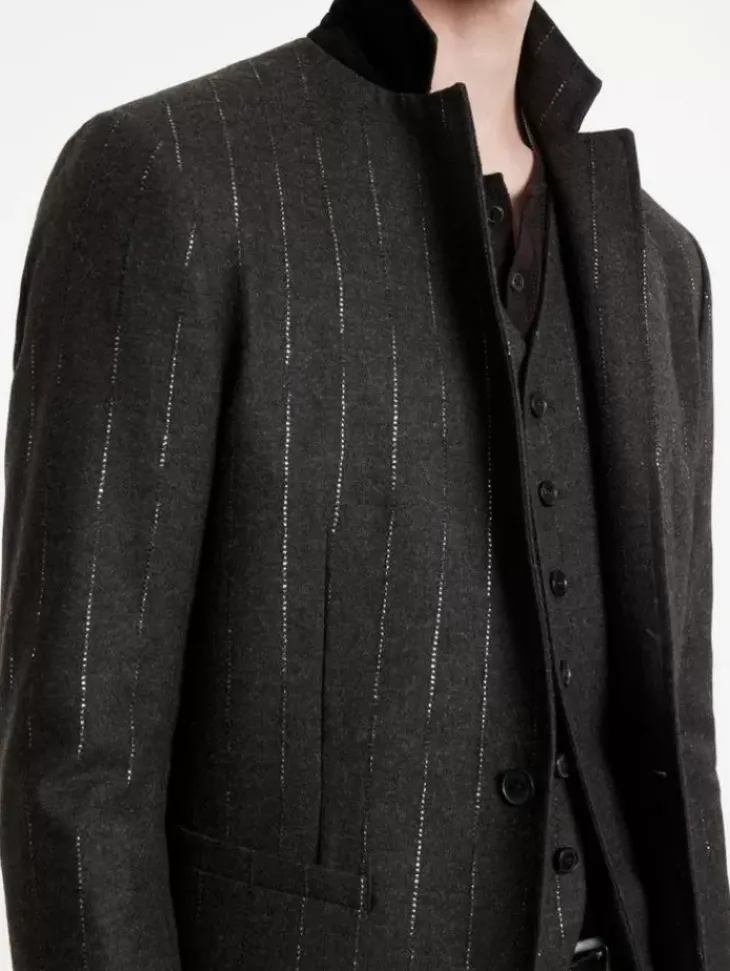 Leather & Outerwear|Tops>John Varvatos WILLETT JACKET CHOCOLATE